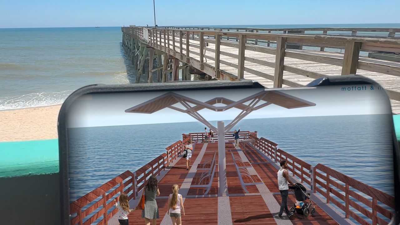 Renderings show what the Flagler Beach pier replacement project could look like once completed. (Photo: Moffatt & Nichol)
