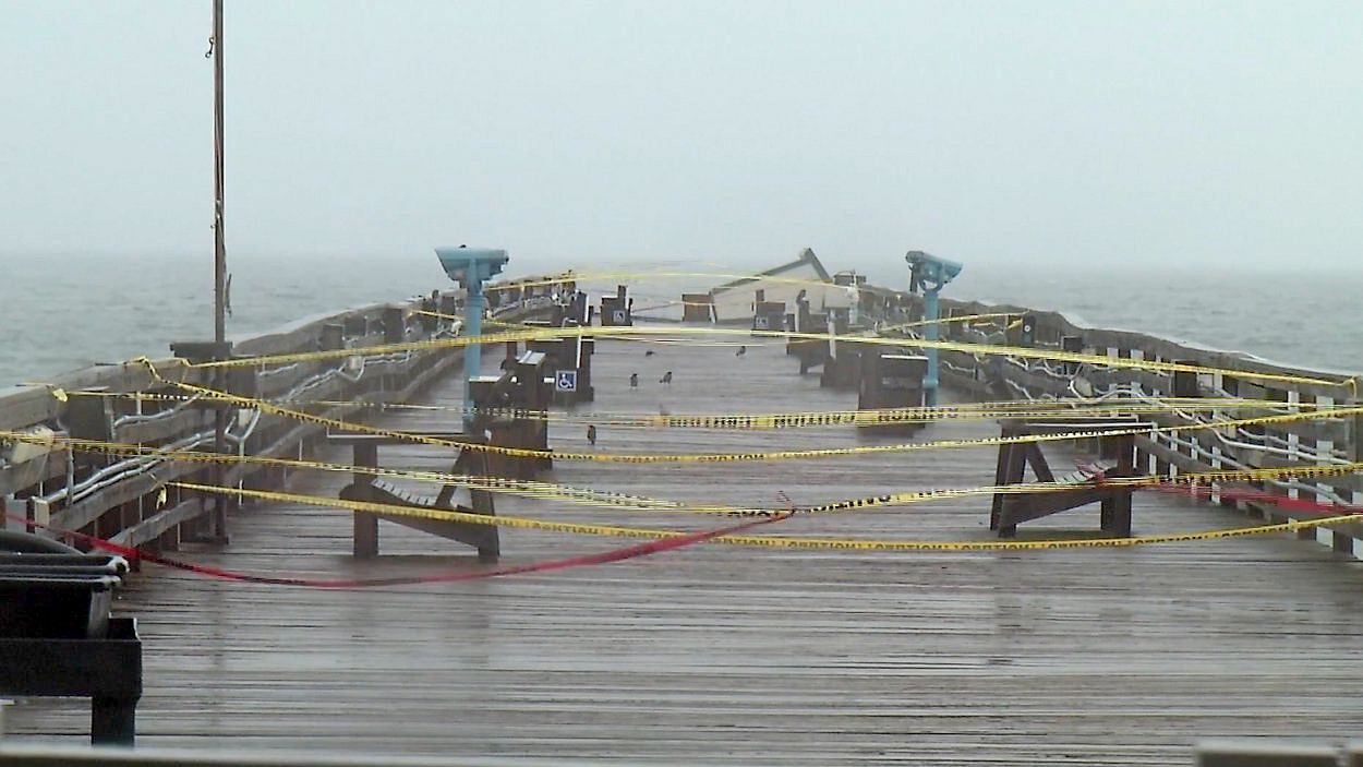 Condemned Flagler Pier braces for more damage ahead of storm