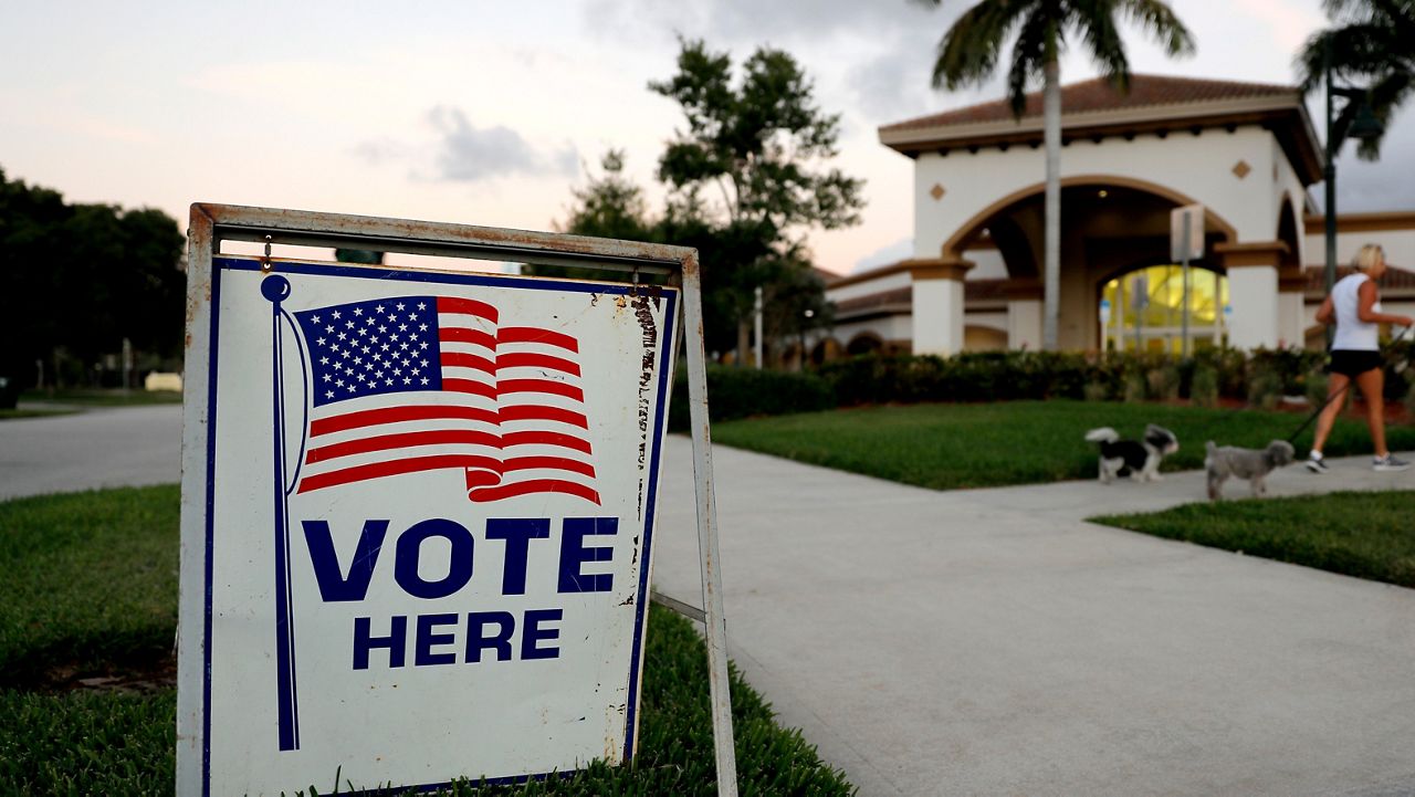 A polling place in Florida (AP Photo/Julio Cortez)