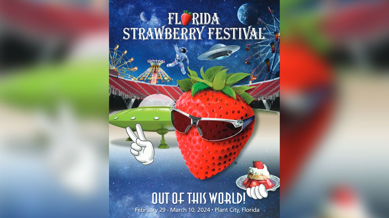 Florida Strawberry Festival officials announced that the theme for its event in 2024 will be “Out of This World!” (Courtesy of Florida Strawberry Festival)