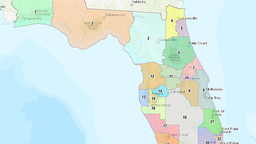 Florida's new congressional map came from Gov. Ron DeSantis. (Florida Legislature)