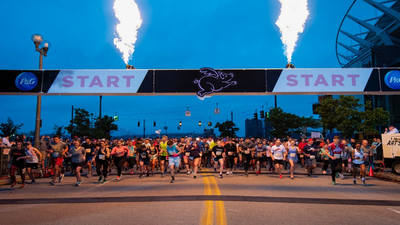 The start of the annual Flying Pig Marathon. (Shae Combs/Game Day)