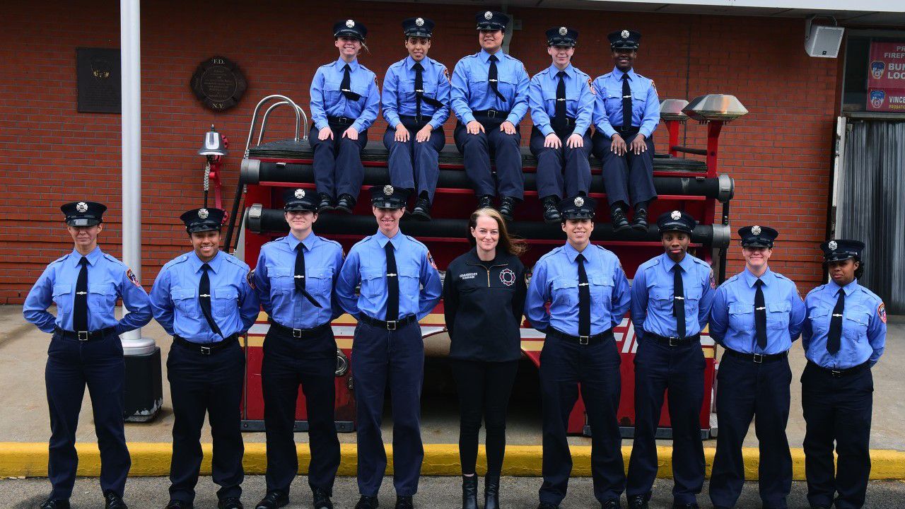 FDNY 13 new female firefighters on Intl Women's Day