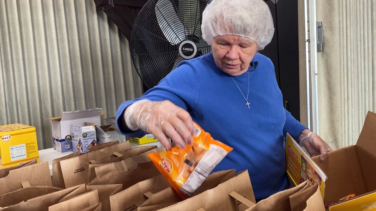 food pantry worker