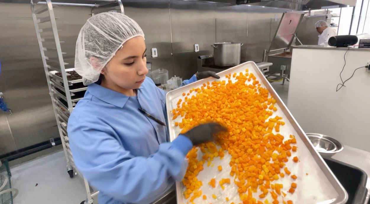 Chef prepares food