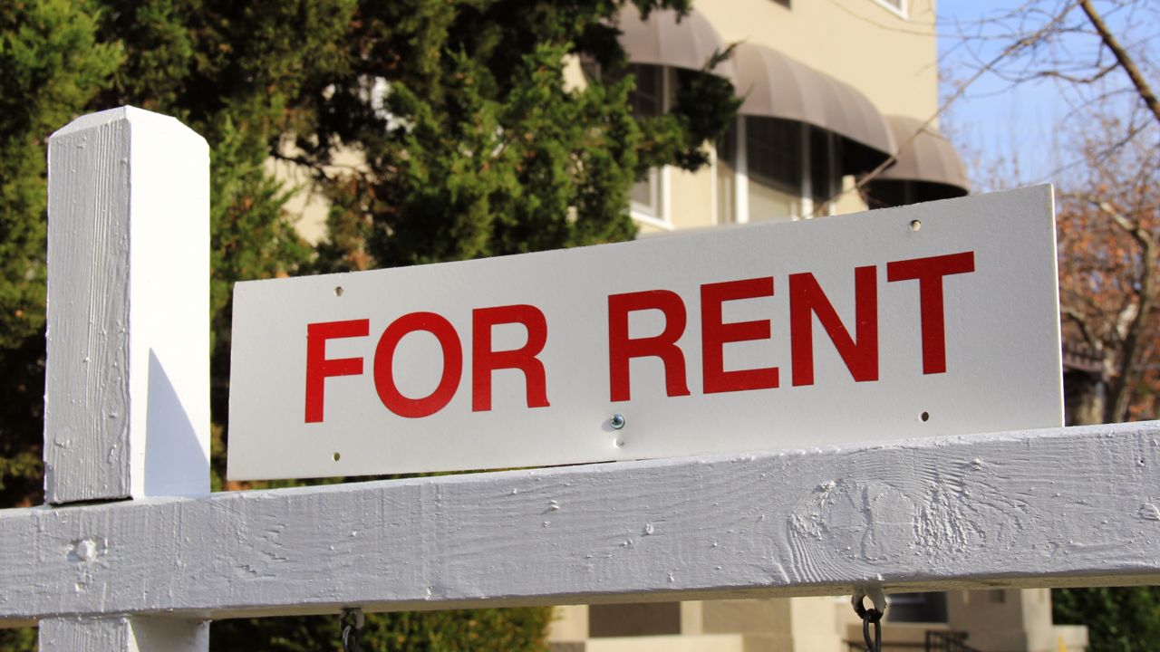 For rent sign outside a home.