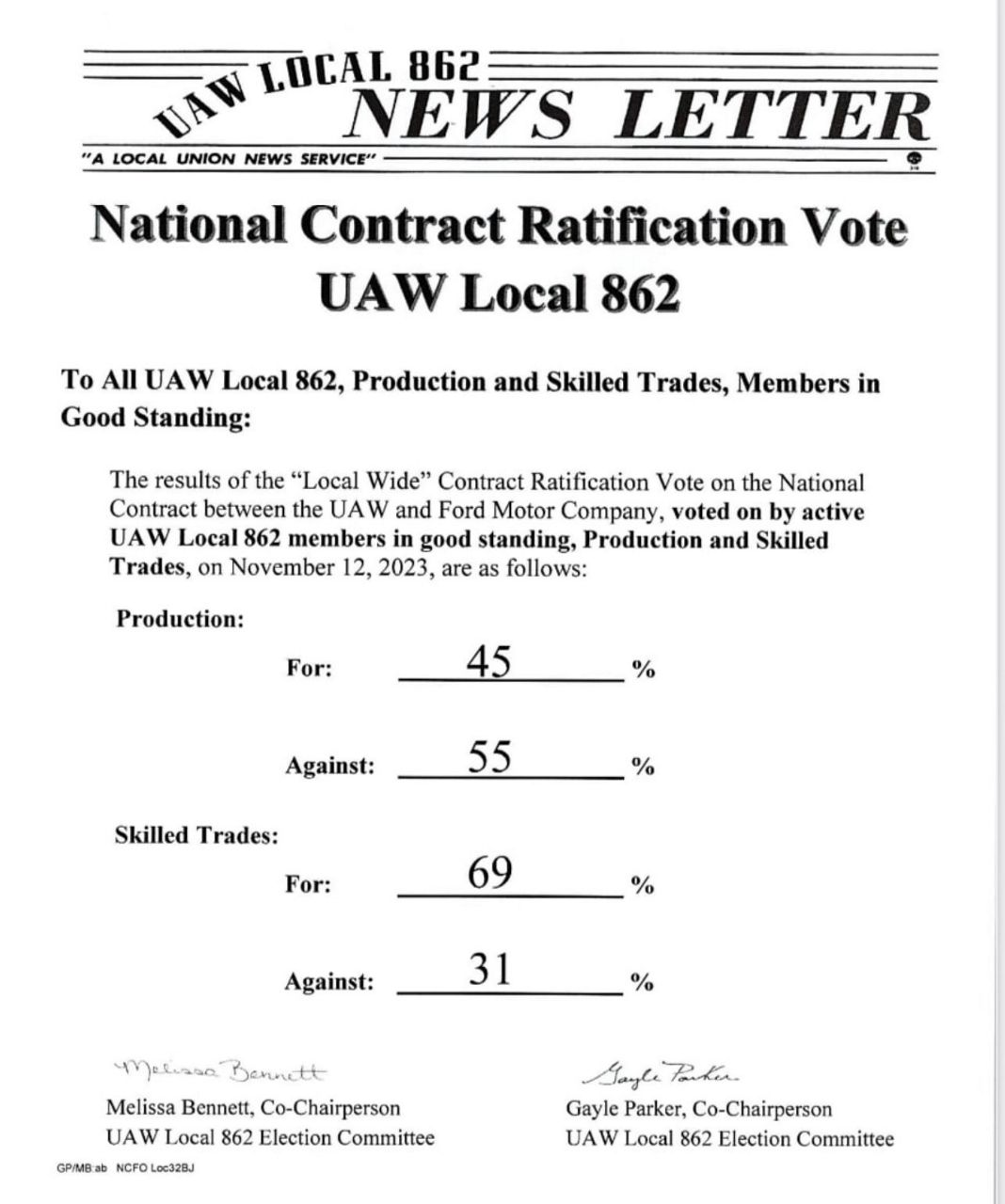 UAW members ratify contract with Ford