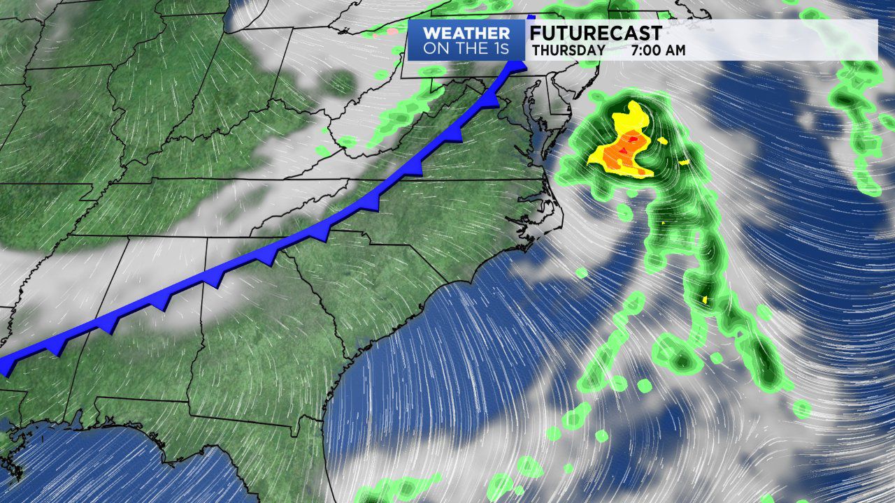 Cold front moves through on Thursday