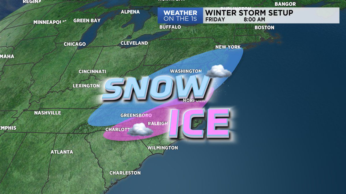 Snow and ice threat for late-week