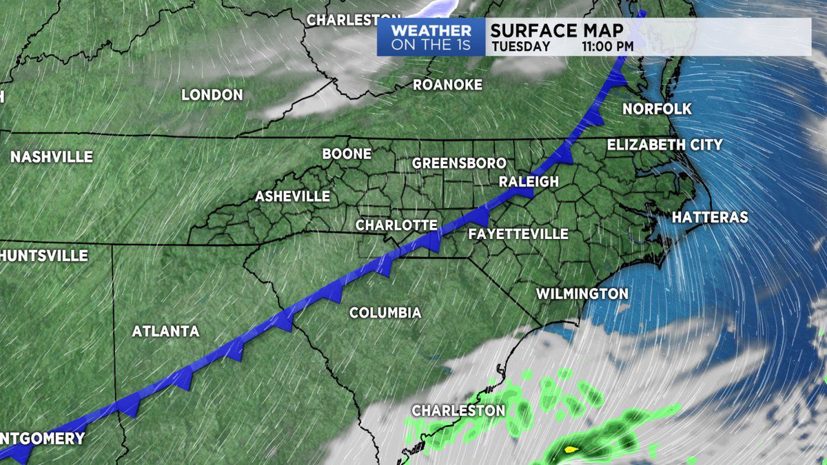 Cold front brings cold air Tuesday