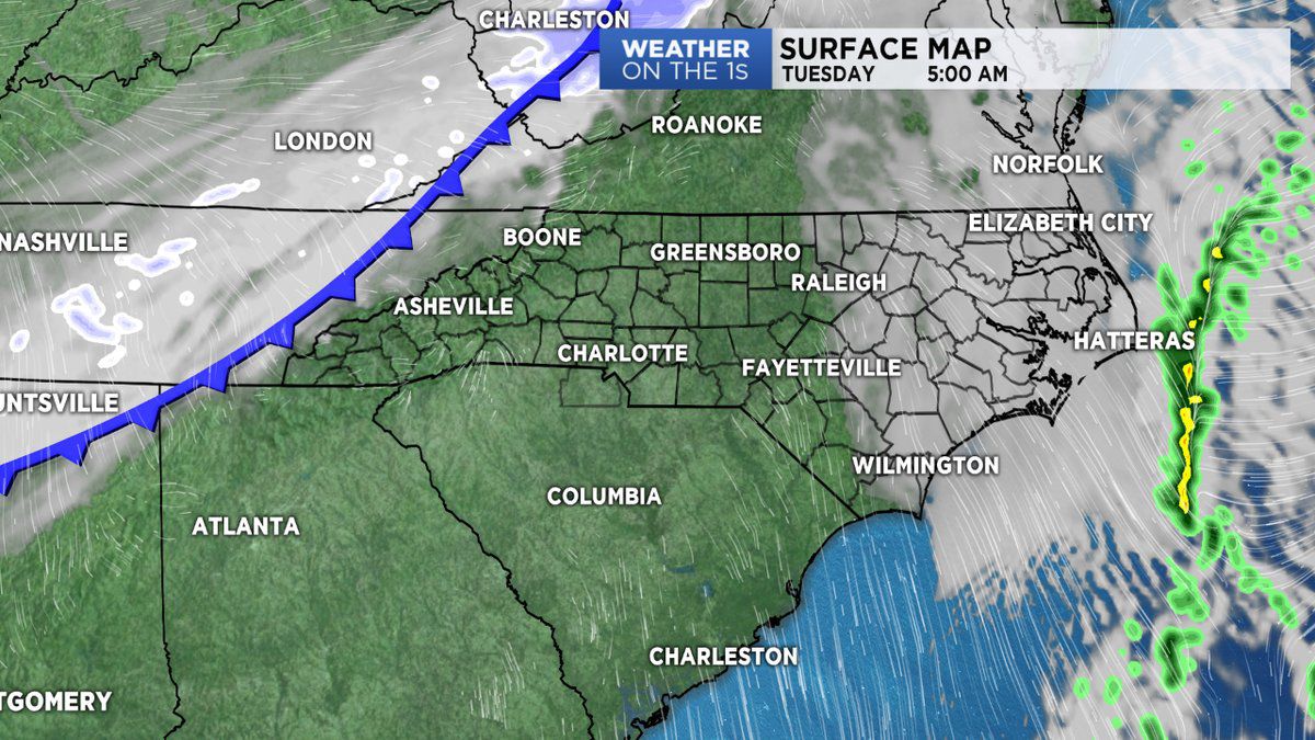 Cold front approaches from the northwest