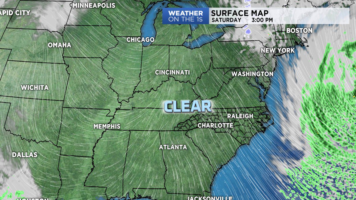 A windy and cool weekend with showers returning next week