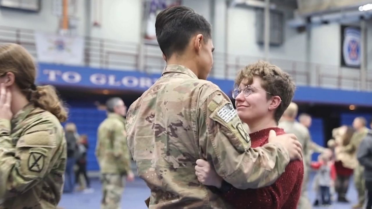 Fort Drum soldiers return home for the holidays