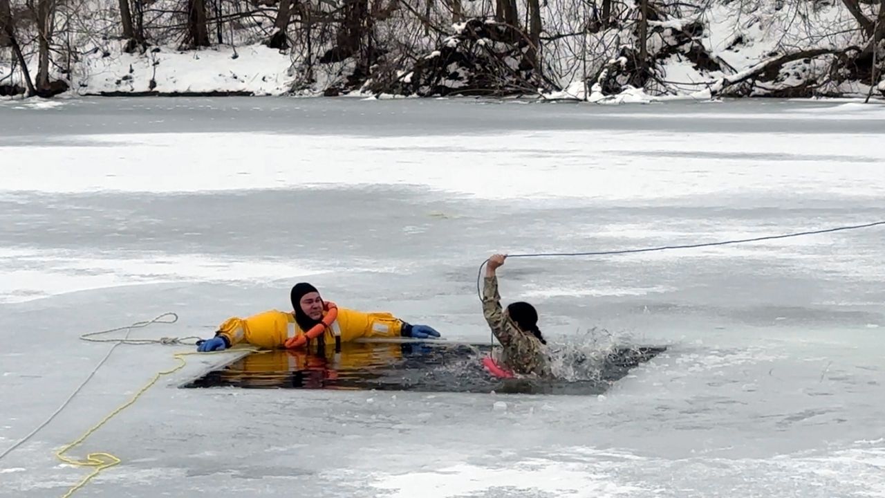 Fort Drum soldiers brave cold-water immersion
