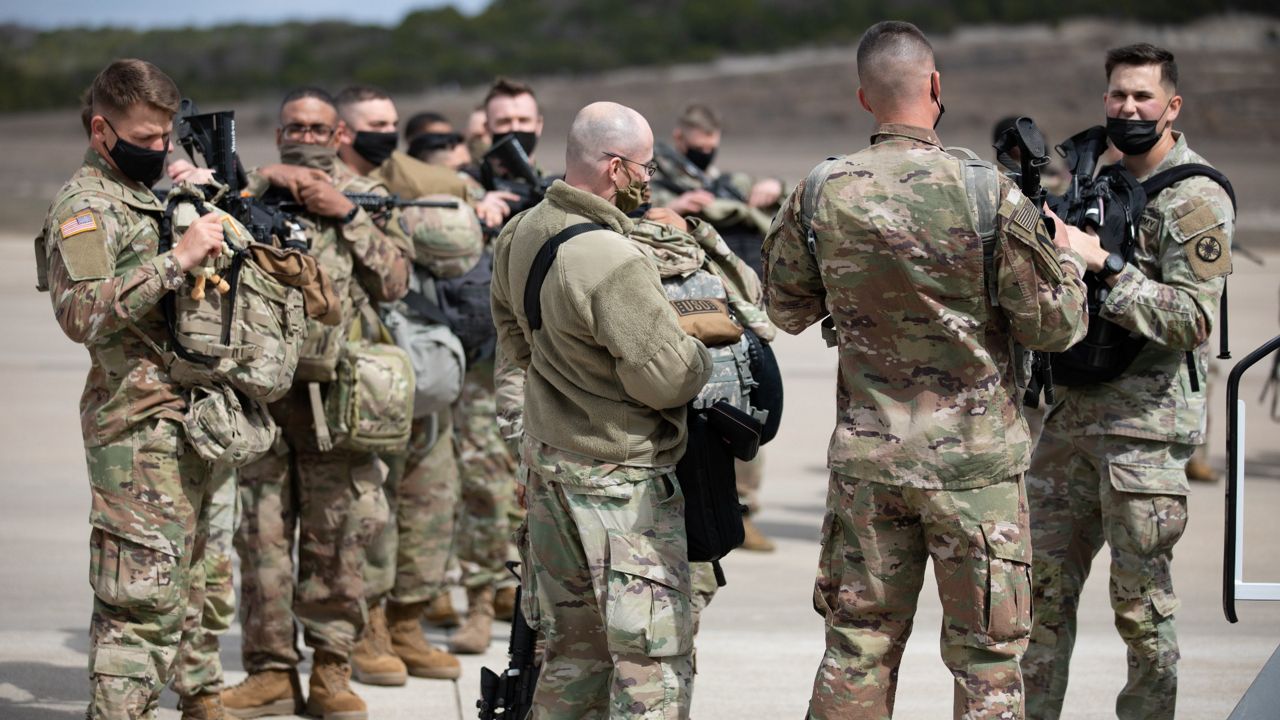 Fort Hood soldiers prepare to deploy to Europe in this image from March 7, 2022. (Photo by Staff Sgt. Daniel Herman)