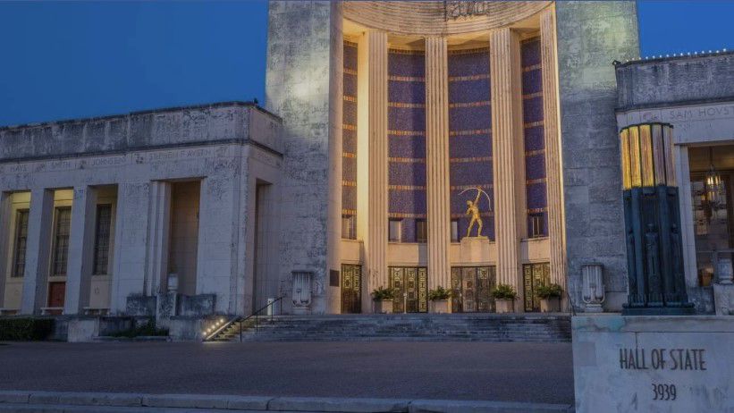 The Hall of State is one of multiple historical landmarks in Fair Park. The Texas Commission on the Arts designated the area as a cultural district earlier this month. (Courtesy Fair Park First)