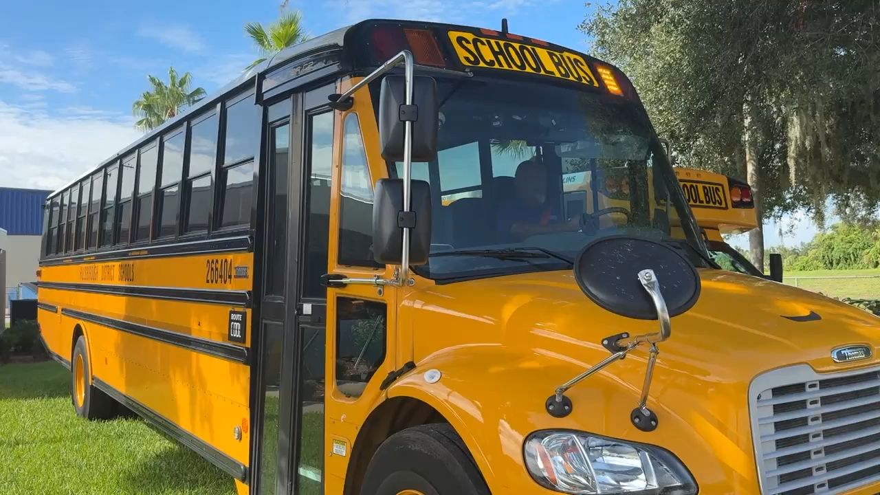 School bus drivers urge other drivers to be aware on the road