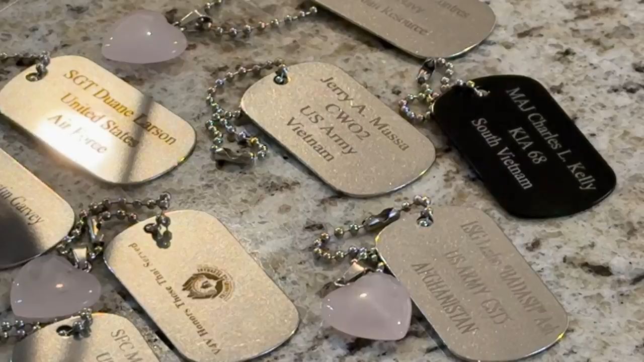 Villages veterans group honors local vets with personalized dog tags