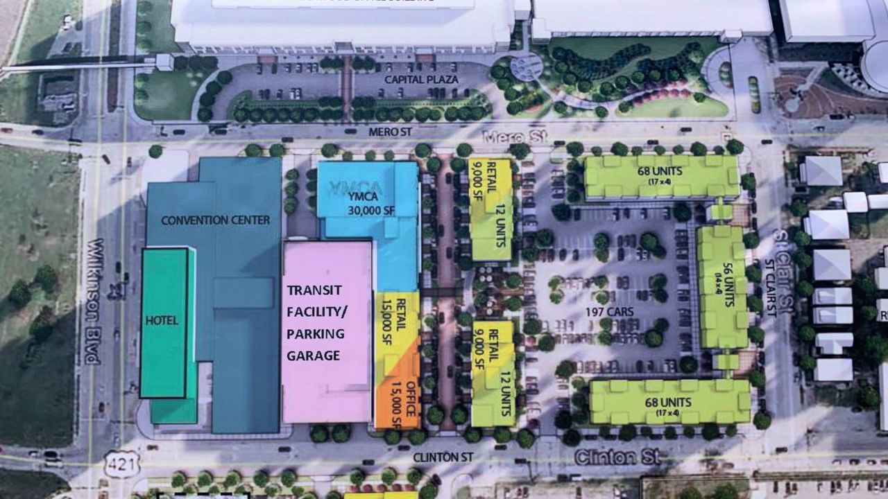 Renderings of the proposed transit and parking facility in Frankfort (Spectrum News 1/Ryan Huie)