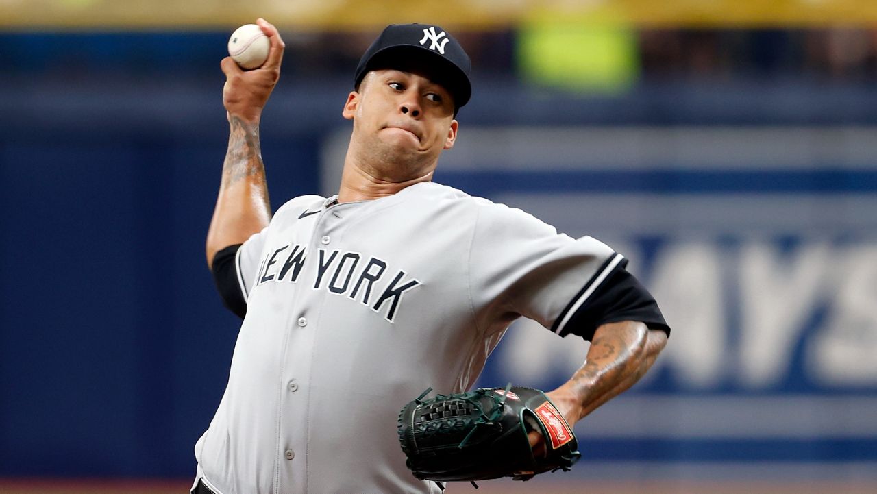 Frankie Montas throws to a batter during a game on Sunday, Sept. 4, 2022 in St. Petersburg. 