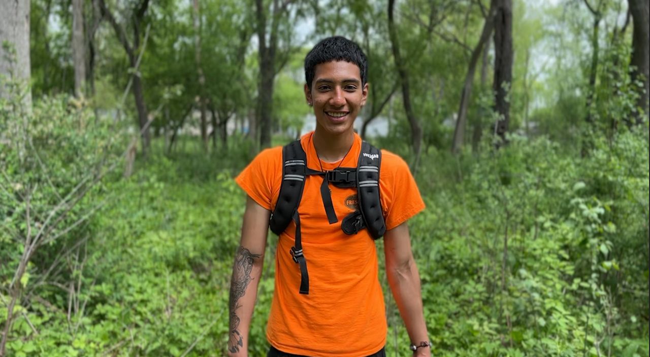 Adriel Romero participates in Operation Fresh Start's legacy program.