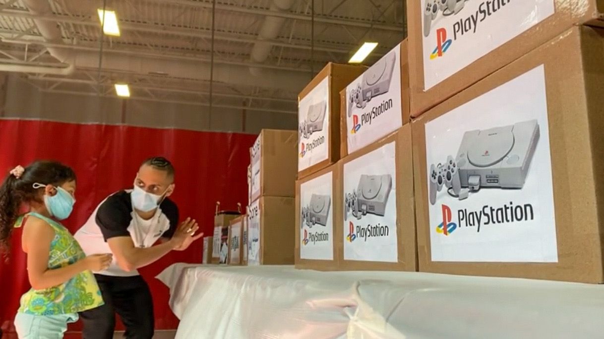 Gaming consoles donated to kids at Friendly House