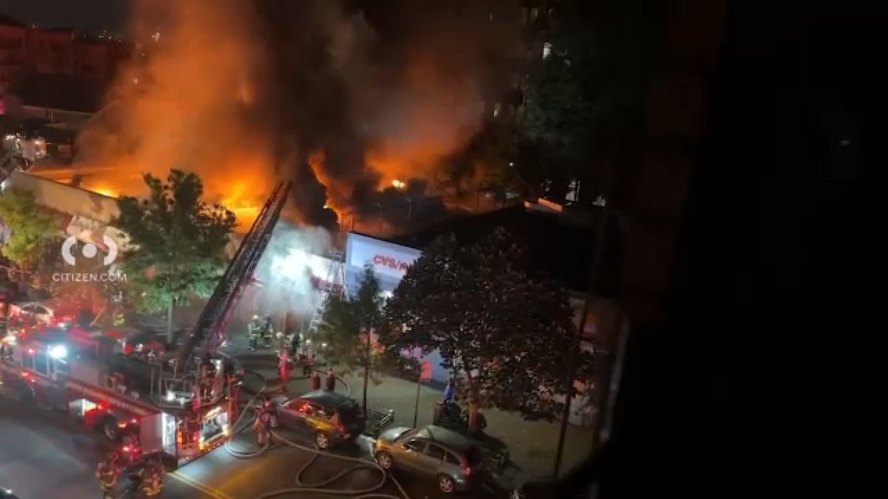 Massive Fire Engulfs Bronx Butcher Shop and Spreads to Nearby Stores – Exclusive Images from Citizen App