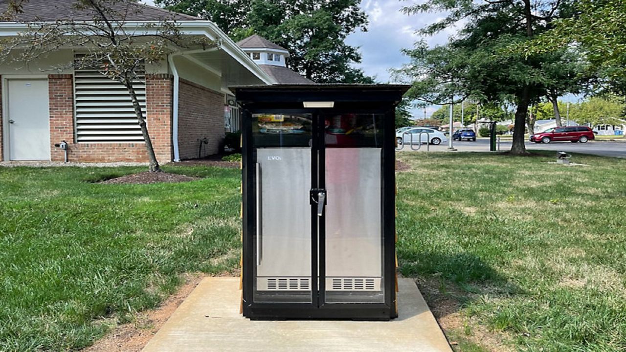 Community refrigerator provides free food to people in need