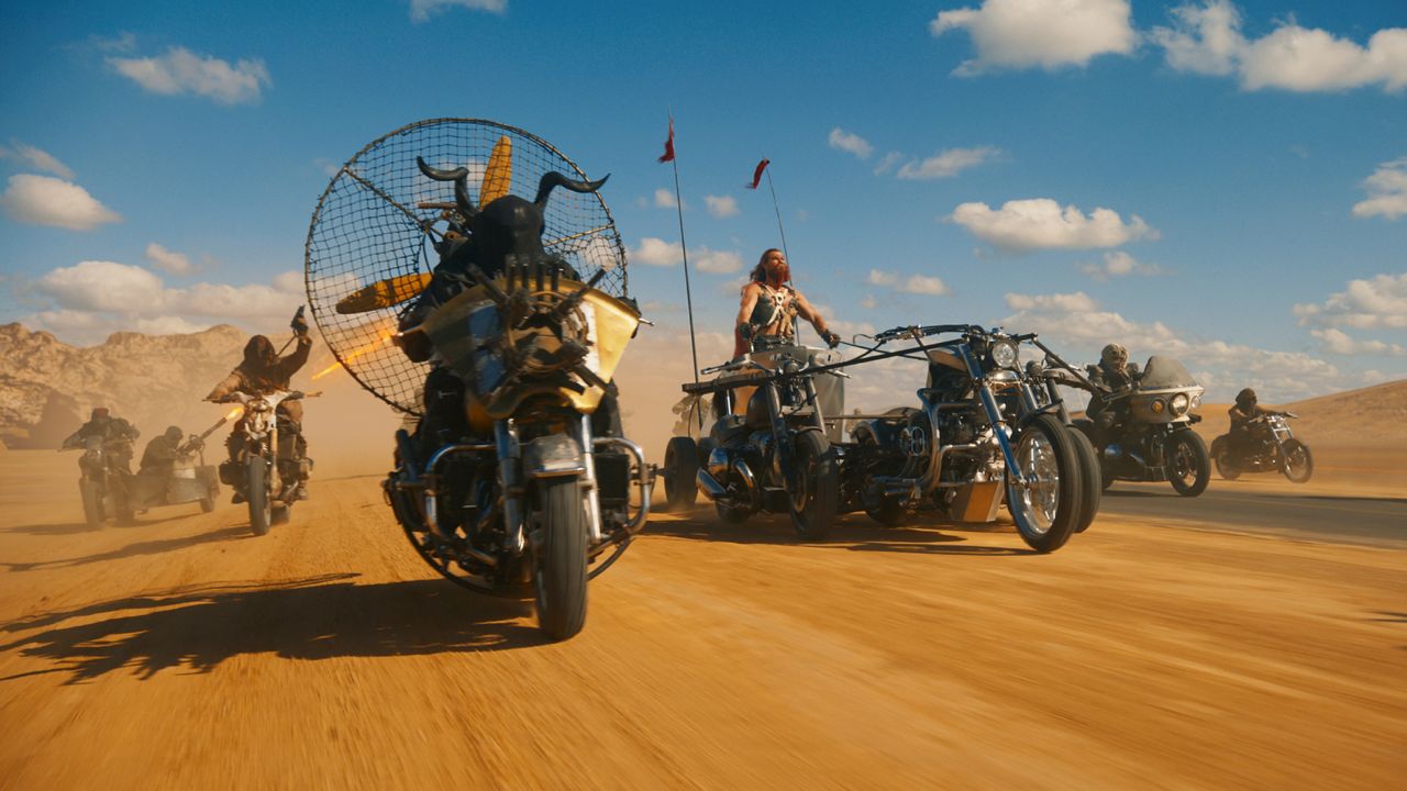 This image released by Warner Bros. Pictures shows a scene from "Furiosa: A Mad Max Saga." (Warner Bros. Pictures via AP)