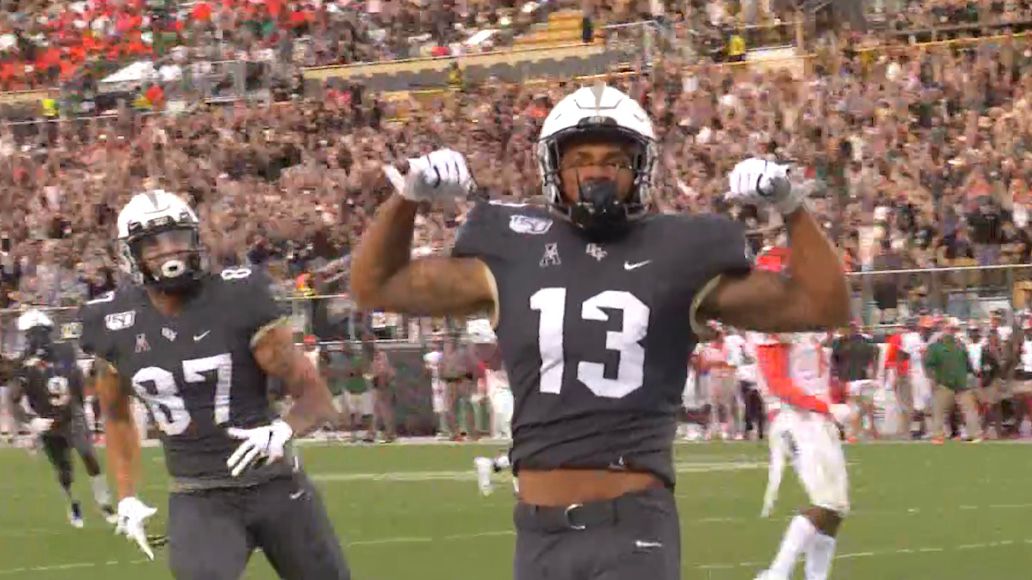 Gabe Davis after scoring vs. FAMU