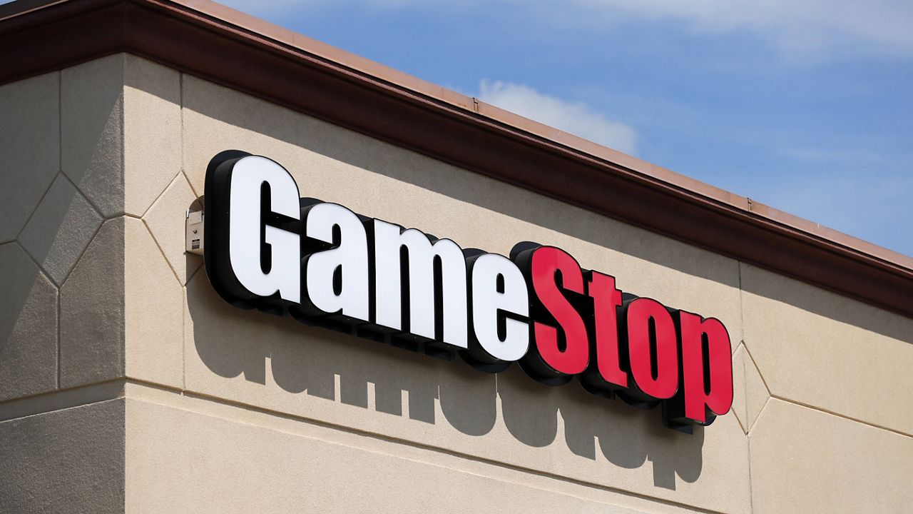 In this May 7, 2020 file photo, a GameStop store is seen in St. Louis. (AP Photo/Jeff Roberson, File)