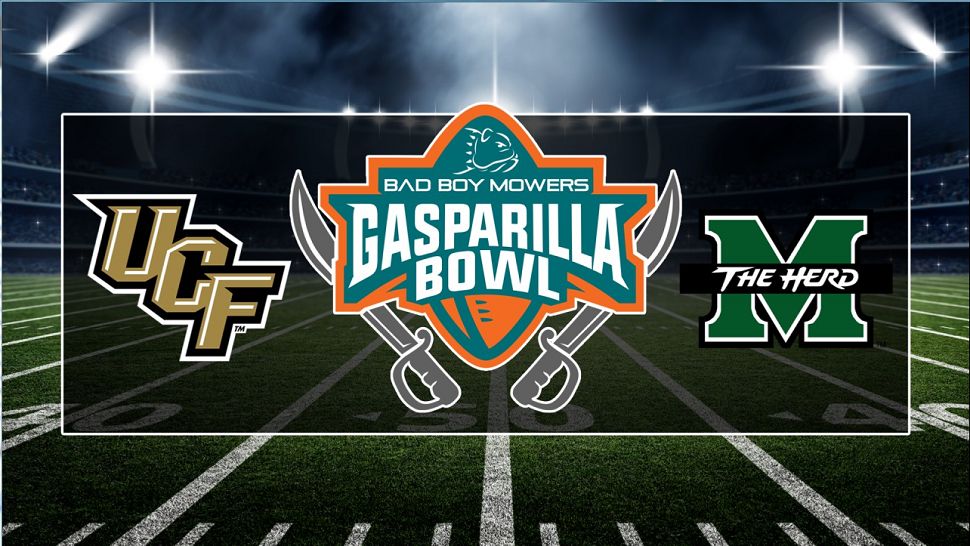 UCF rolls Marshall in a wet and wild Gasparilla Bowl, 48-25