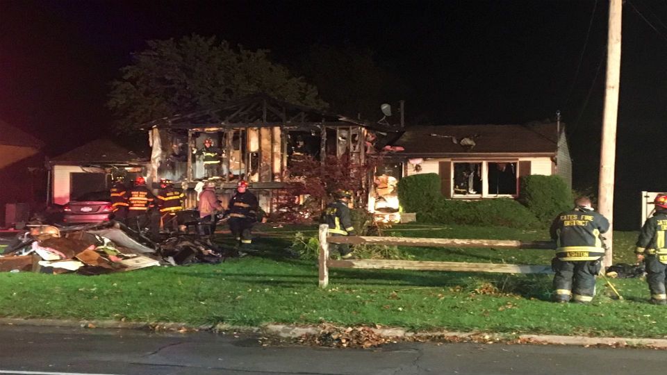 Two people rescued from a fire in Gates