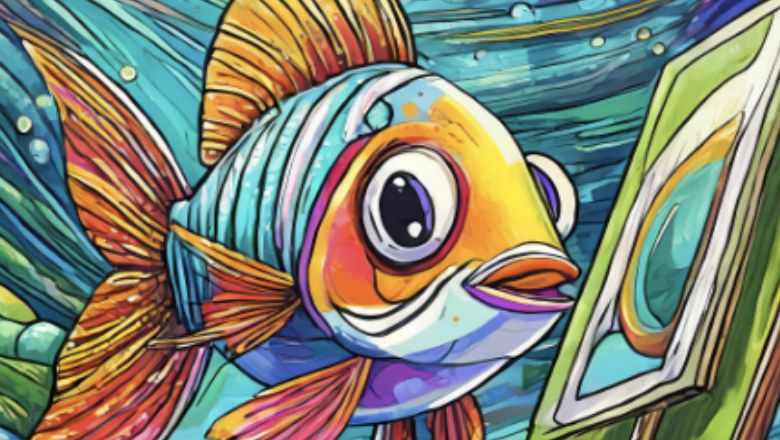 Arty Fish is the AI-generated mascot for the Chamber of Progress Generate and Create campaign to promote AI's use in the arts. (Photo courtesy of Chamber of Progress)