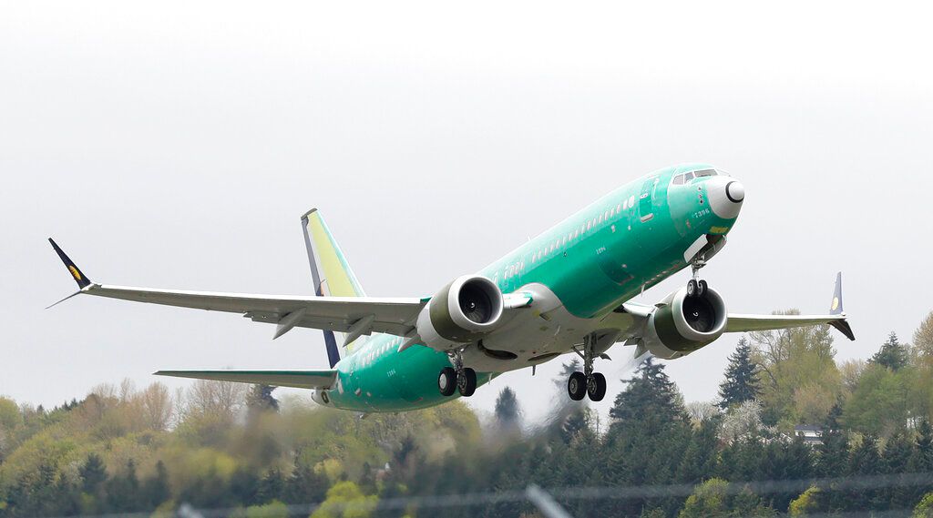 A commercial airplane takes off in this file image. (Spectrum News/FILE)