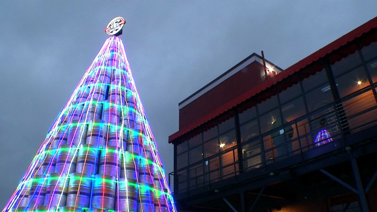 Genesee Keg Tree lighting set for Friday evening