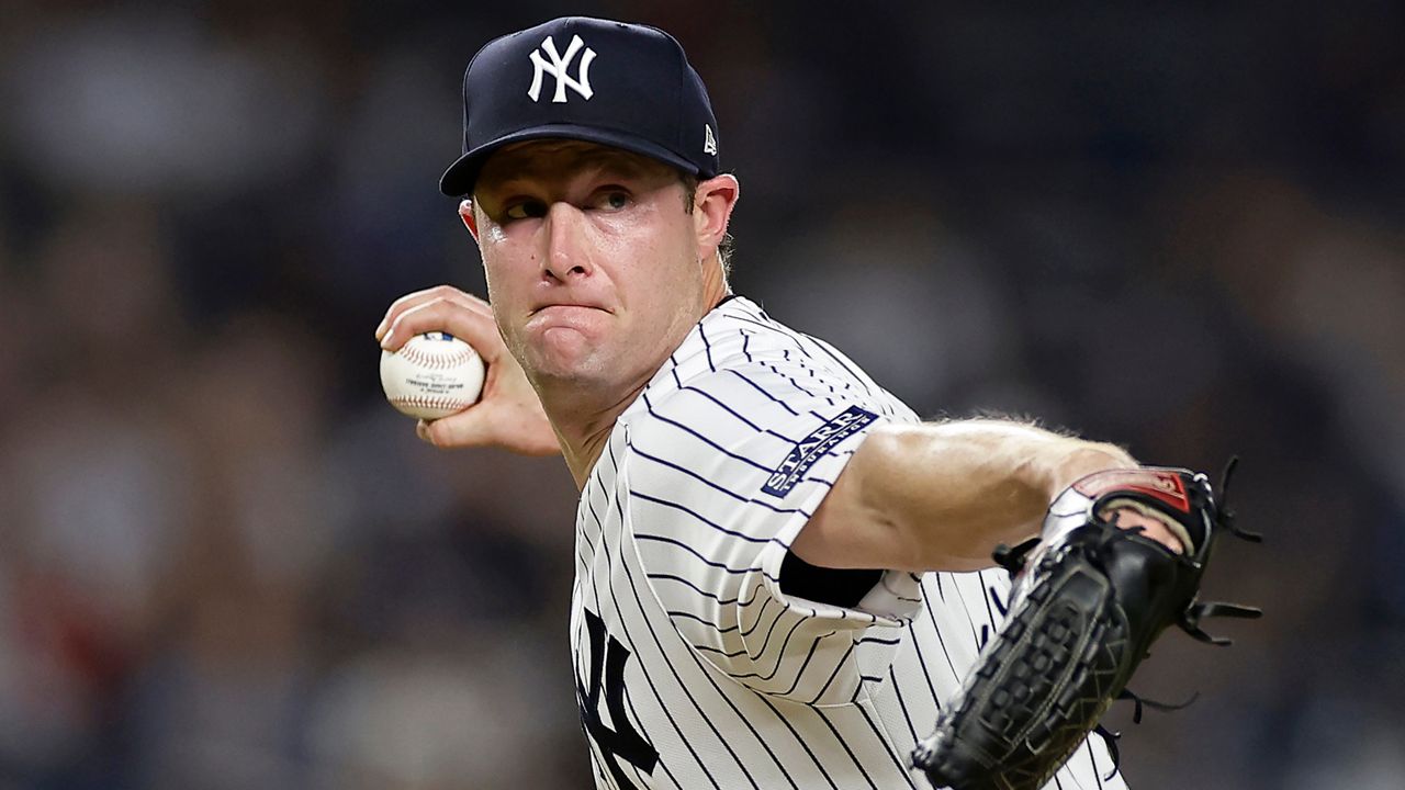 Gerrit Cole throws against the Detroit Tigers during a game on Tuesday, Sept. 5, 2023 in New York. 