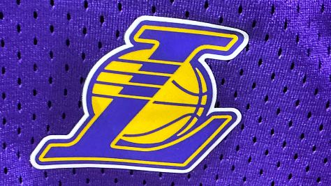 Los Angeles Lakers logo is seen on a jersey in this illustration photo taken at the store in Krakow, Poland on June 9, 2025. (Photo by Jakub Porzycki/NurPhoto via Getty Images)