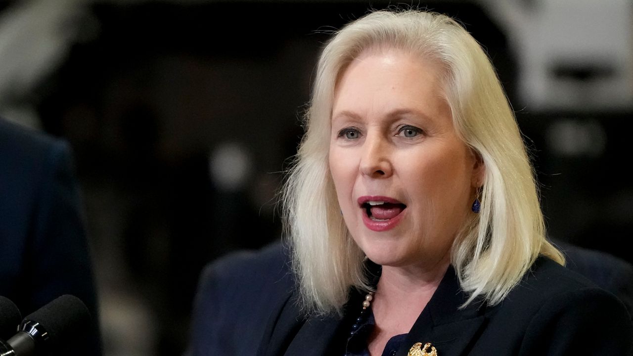 New York Sen. Kirsten Gillibrand has “offered” to lead the Senate Democrat’s campaign arm for the 2026 election cycle, she confirmed to Spectrum News Wednesday. (AP Photo/John Minchillo)