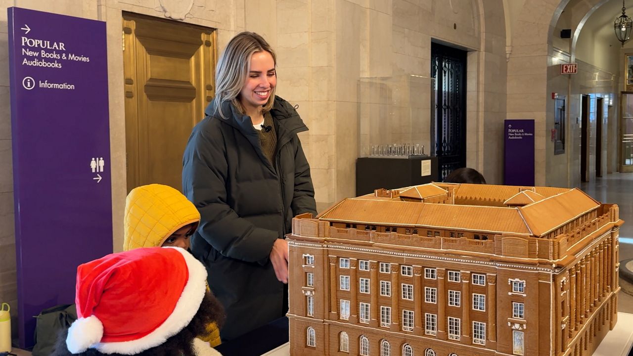 Cleveland Public Library takes gingerbread form