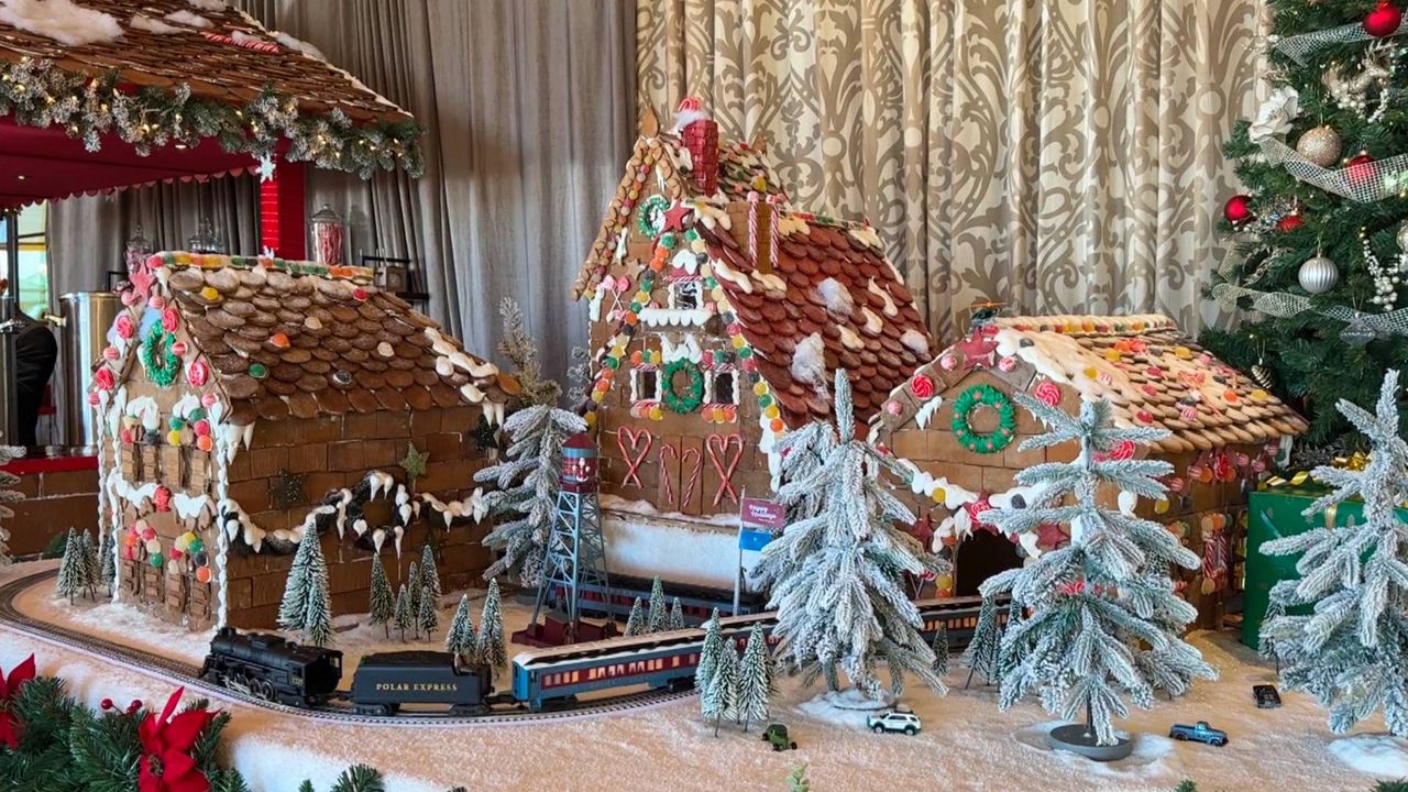 Pictured here is the Gingerbread Lounge at the Terranea Resort. (Spectrum News/Jada Montemarano)