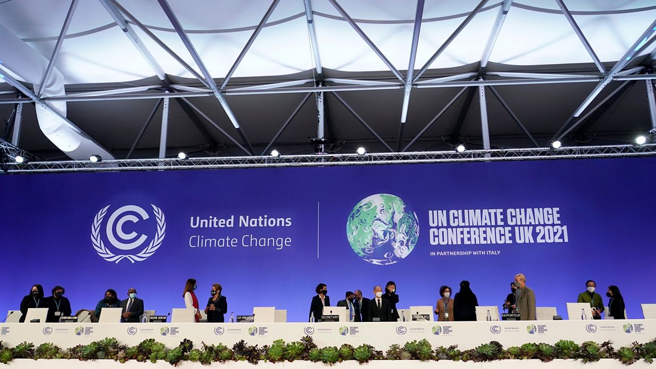 Participants at the U.N. climate summit in Glasgow, Scotland. (AP Photo)