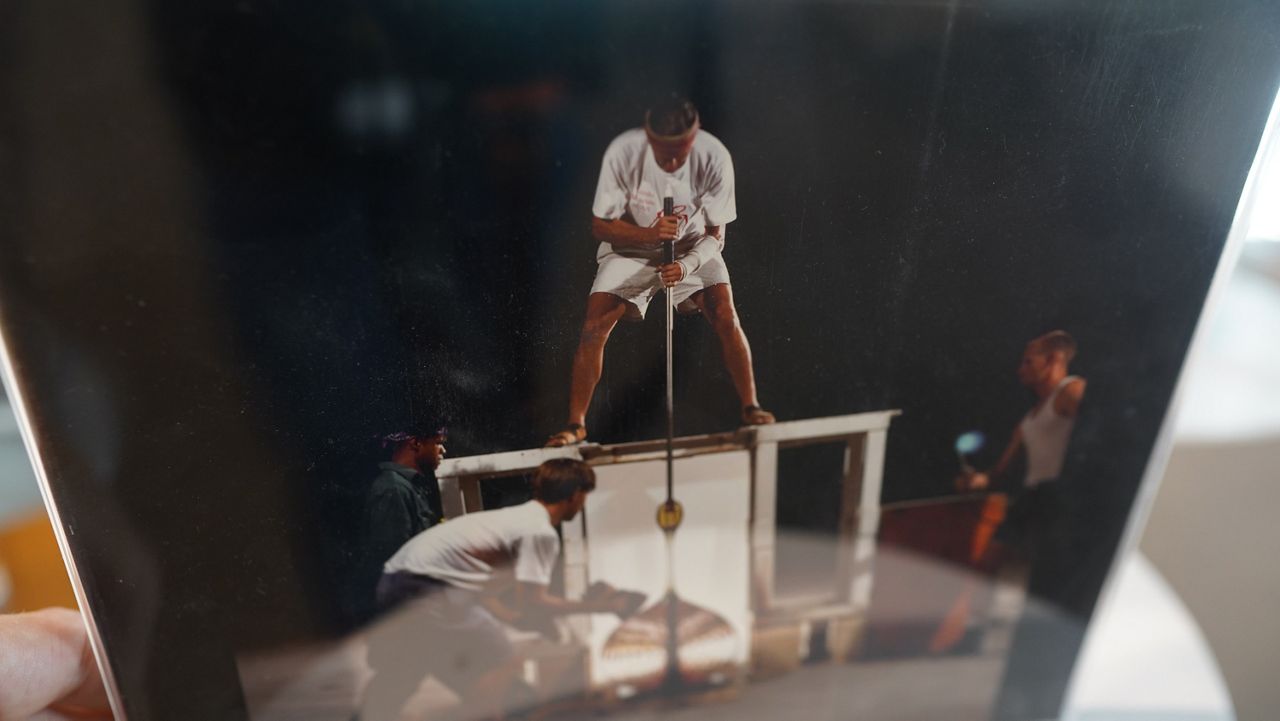 Louisville artist honors late mentor with large sculpture