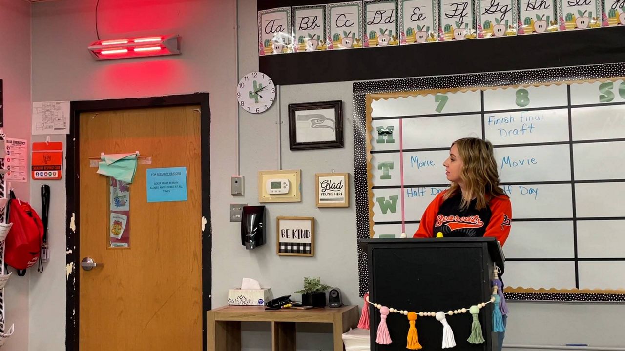 During winter break, Andie Clark and several teachers underwent new active shooter training with the 'Go-to-Green program'. (Lourdes Vazquez/Spectrum News 1)