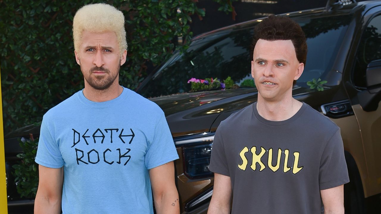 Ryan Gosling and Mikey Day reprise Beavis and Butt-Head at ‘Fall Guy’ premiere