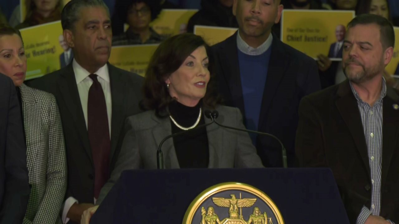 Hochul rallies support for her judge nominee