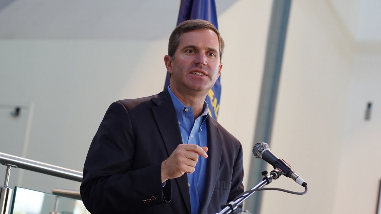 Democratic Gov. Andy Beshear officially filed for re-election on Monday. Polling has shown the governor with consistently high approval ratings, despite the red shift of the state. (Spectrum News 1/Jonathon Gregg)