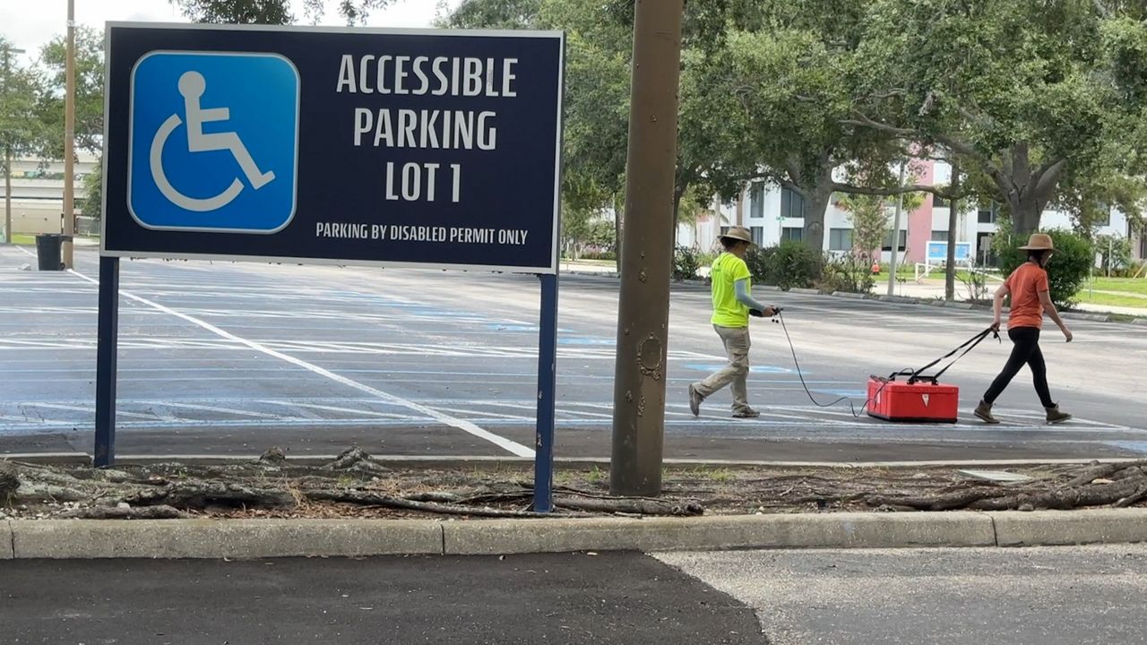 GPR scan of Tropicana Field parking lot 1 (Spectrum News)