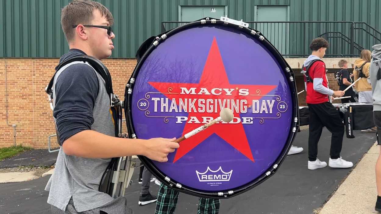 Greendale marching band preps for Macy's Parade