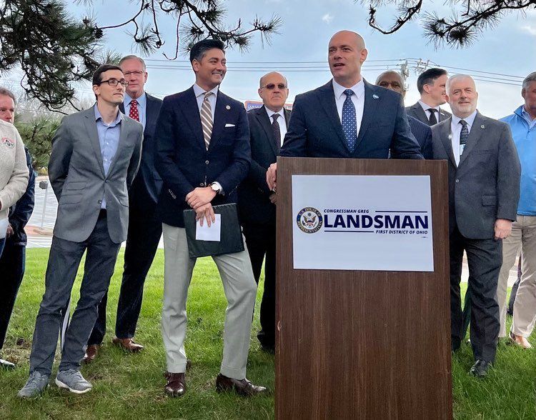 Rep. Greg Landsman relied on a team of leaders from across Ohio's 1st Congressional District to trim a list of 50 applicants down to 15. (Casey Weldon/Spectrum News 1)